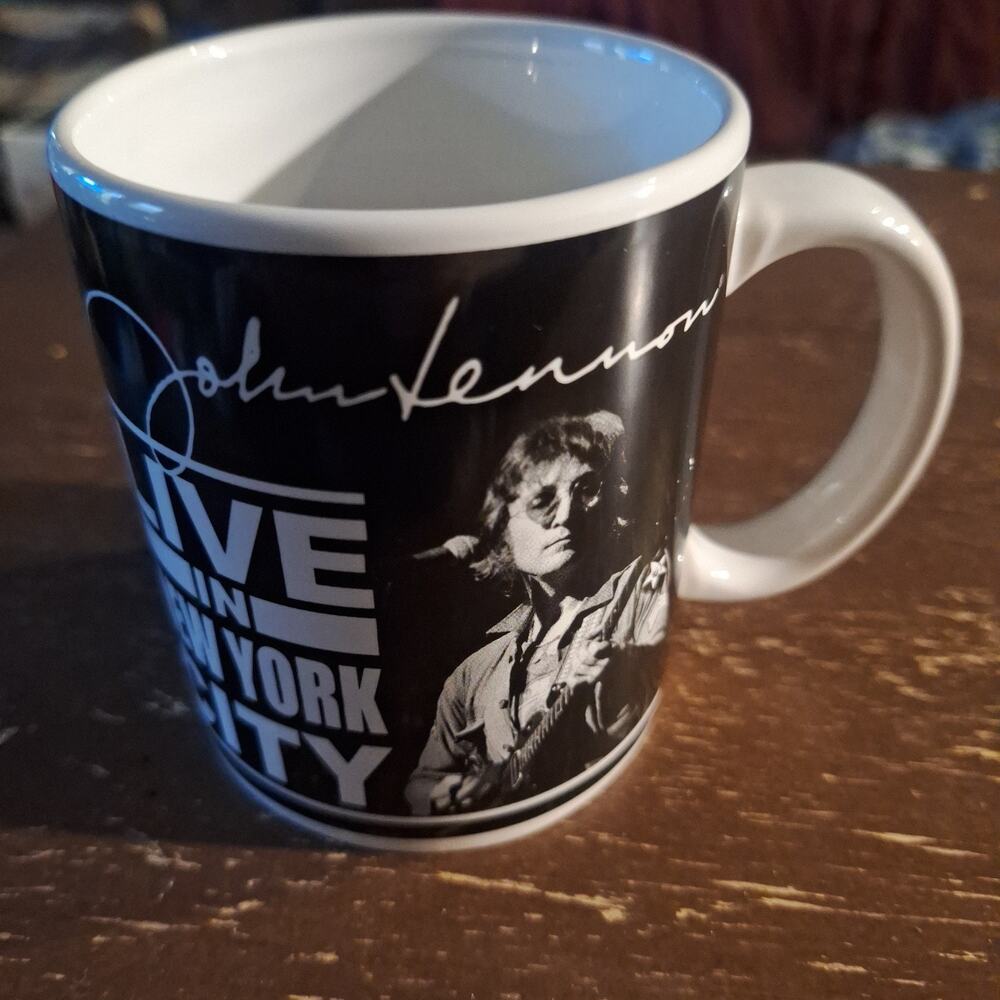 John Lennon Live In New York City NYC Coffee Mug Official Merch 2010